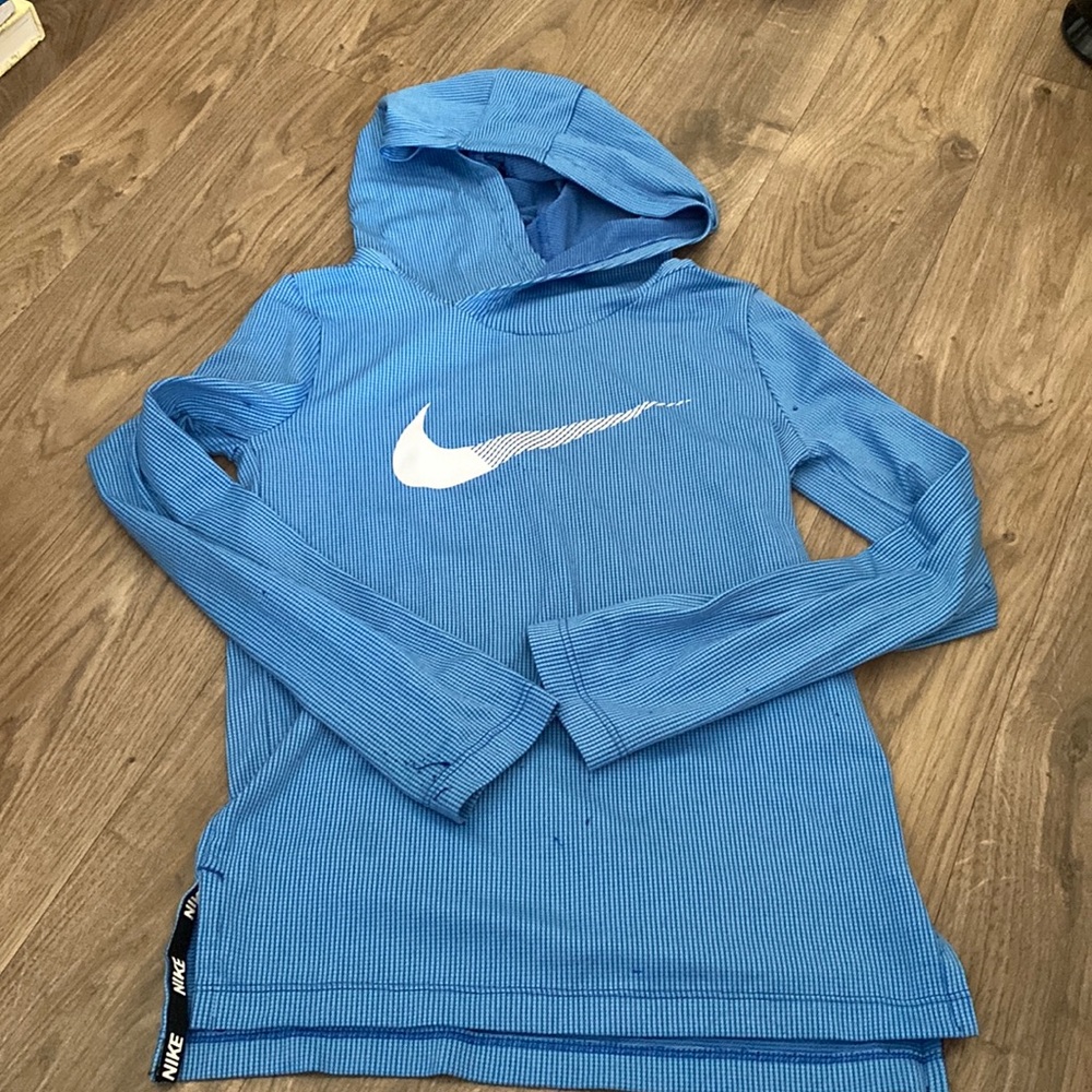 Nike long sleeve T-shirt with hood. Size XS.